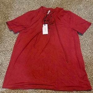 NWT. Z supply shirt. Dark red in color